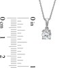 Thumbnail Image 3 of 1/2 CT. Certified Lab-Created Diamond Solitaire Pendant in 14K White Gold (I/SI2)