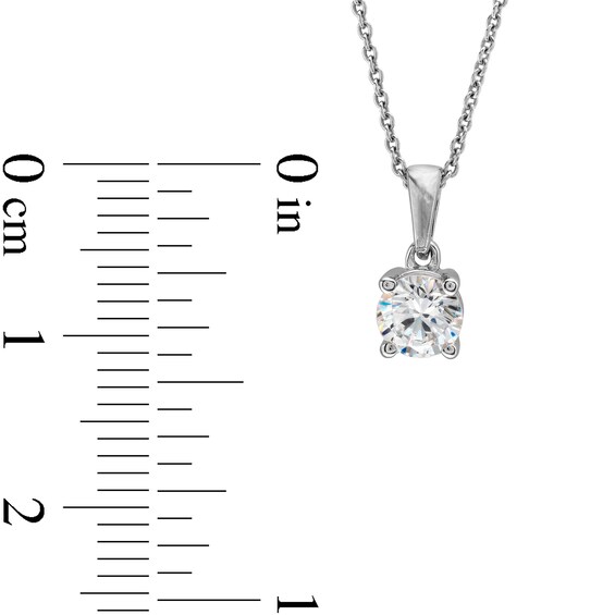 1/2 CT. Certified Lab-Grown Diamond Solitaire Pendant in 14K White Gold (I/Si2)