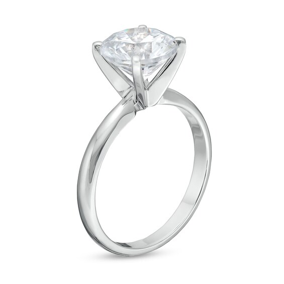 3 CT. Certified Lab-Grown Diamond Solitaire Engagement Ring in 14K White Gold (I/Si2)