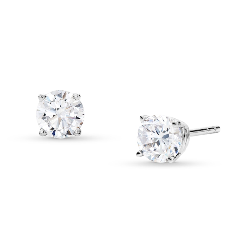 Main Image 1 of 3/4 CT. T.W. Certified Lab-Grown Diamond Solitaire Stud Earrings in 10K White Gold (I/SI2)