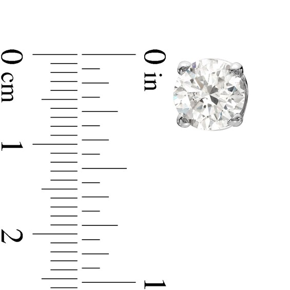 1/3 CT. T.w. Certified Lab-Grown Diamond Solitaire Stud Earrings in 10K White Gold (I/Si2)