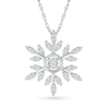 Thumbnail Image 1 of 1/5 CT. T.W. Diamond Branch Snowflake Pendant in Sterling Silver