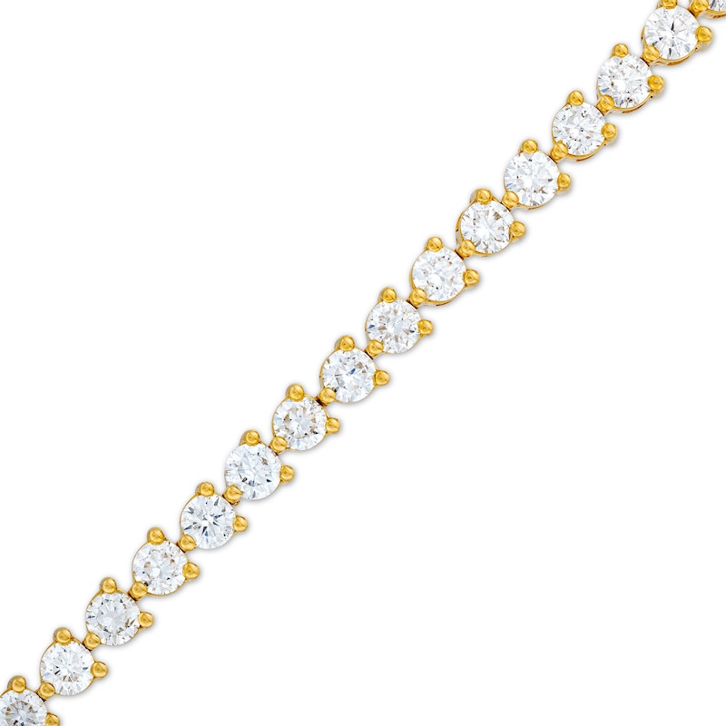 Main Image 1 of 5 CT. T.W. Lab-Grown Diamond Tennis-Style Bracelet in 14K Gold (F/SI2) - 7.25"