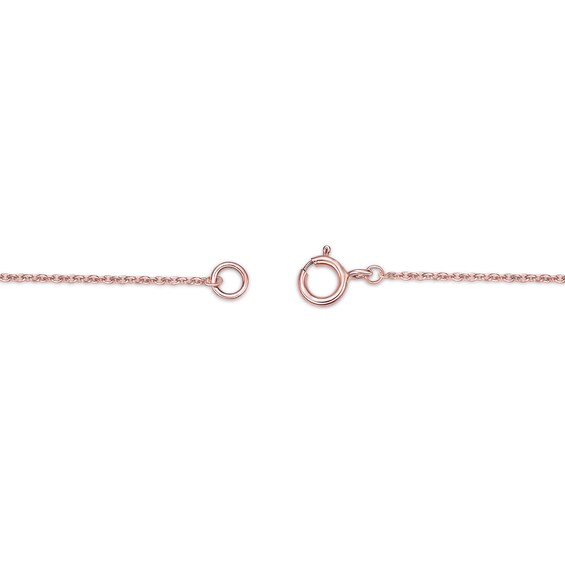 1/8 CT. T.w. Diamond Dove Necklace in Sterling Silver with 18K Rose Gold Plate