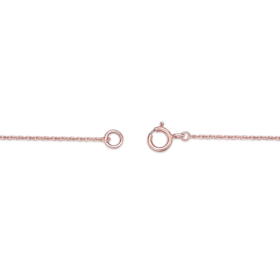 1/5 CT. T.w. Diamond Sideways Infinity Necklace in Sterling Silver with 18K Rose Gold Plate