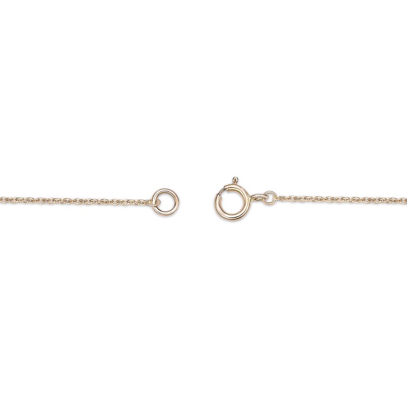 Main Image 3 of 1/15 CT. T.W. Diamond Sideways Angel Wing Necklace in Sterling Silver with 18K Gold Plate