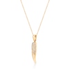 Thumbnail Image 2 of 1/10 CT. T.W. Diamond Single Angel Wing Pendant in Sterling Silver with 18K Gold Plate