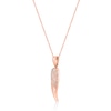 Thumbnail Image 2 of 1/10 CT. T.W. Diamond Single Angel Wing Pendant in Sterling Silver with 18K Rose Gold Plate