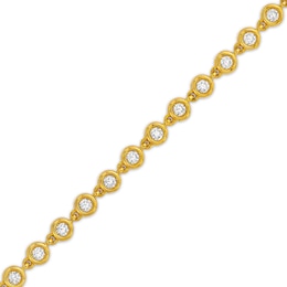 1-1/3 CT. T.W. Certified Lab-Grown Diamond Spaced Line Bracelet in 10K Gold (I/I1)