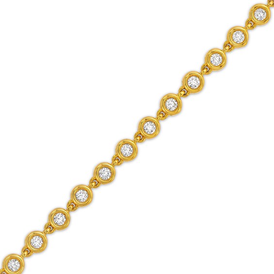 1-1/3 CT. T.w. Certified Lab-Grown Diamond Spaced Line Bracelet in 10K Gold (I/I1)