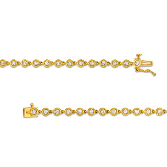 1-1/3 CT. T.w. Certified Lab-Grown Diamond Spaced Line Bracelet in 10K Gold (I/I1)