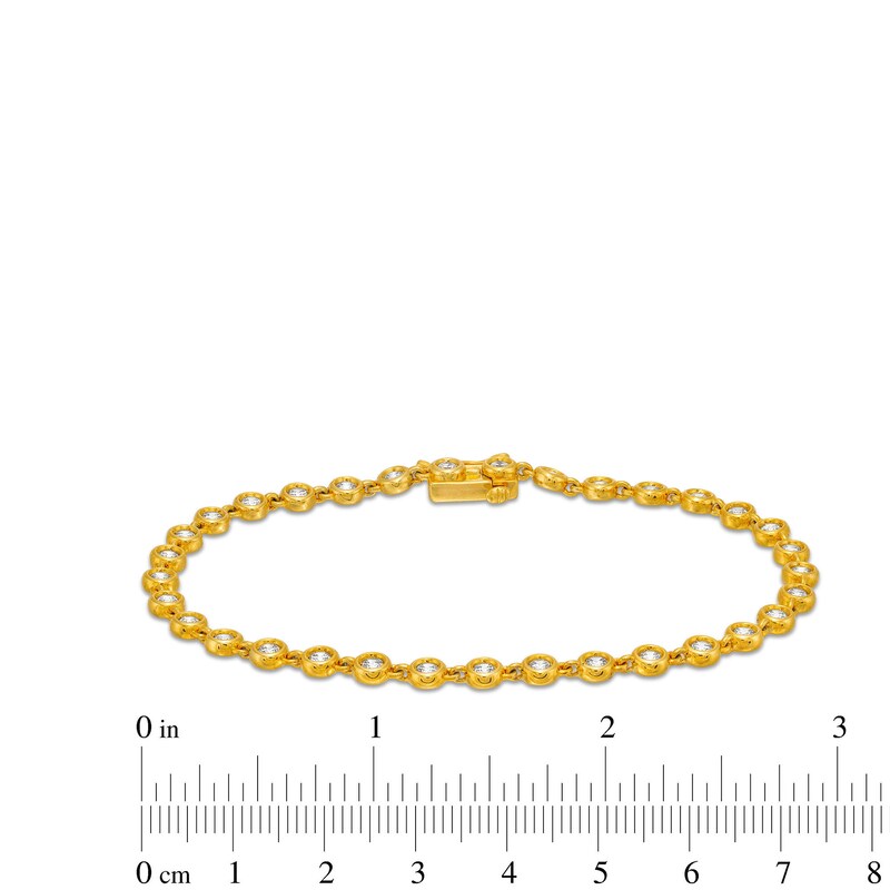 1-1/3 CT. T.W. Certified Lab-Created Diamond Spaced Line Bracelet in 10K Gold (I/I1)