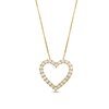 Thumbnail Image 0 of 1 CT. T.W. Certified Lab-Created Diamond Outline Heart Pendant in 10K Gold (I/I1)