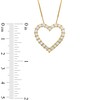 Thumbnail Image 3 of 1 CT. T.W. Certified Lab-Grown Diamond Outline Heart Pendant in 10K Gold (I/I1)