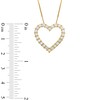 Thumbnail Image 2 of 1 CT. T.W. Certified Lab-Created Diamond Outline Heart Pendant in 10K Gold (I/I1)