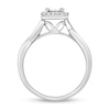 Thumbnail Image 2 of 1/8 CT. T.W. Diamond Cushion Frame Twist Shank Ring in Sterling Silver