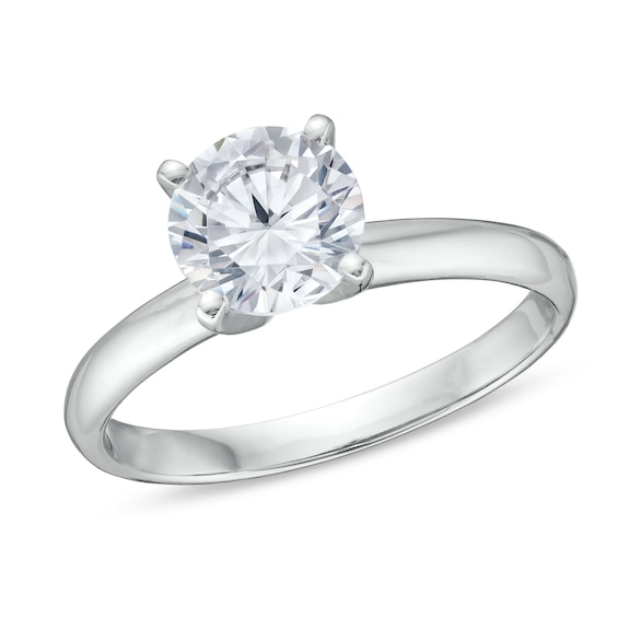 1-1/2 CT. Certified Lab-Grown Diamond Solitaire Engagement Ring in 14K White Gold (I/Si2)