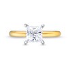 Thumbnail Image 4 of 1-1/2 CT. Princess-Cut Certified Lab-Grown Diamond Solitaire Engagement Ring in 14K Gold (I/SI2)