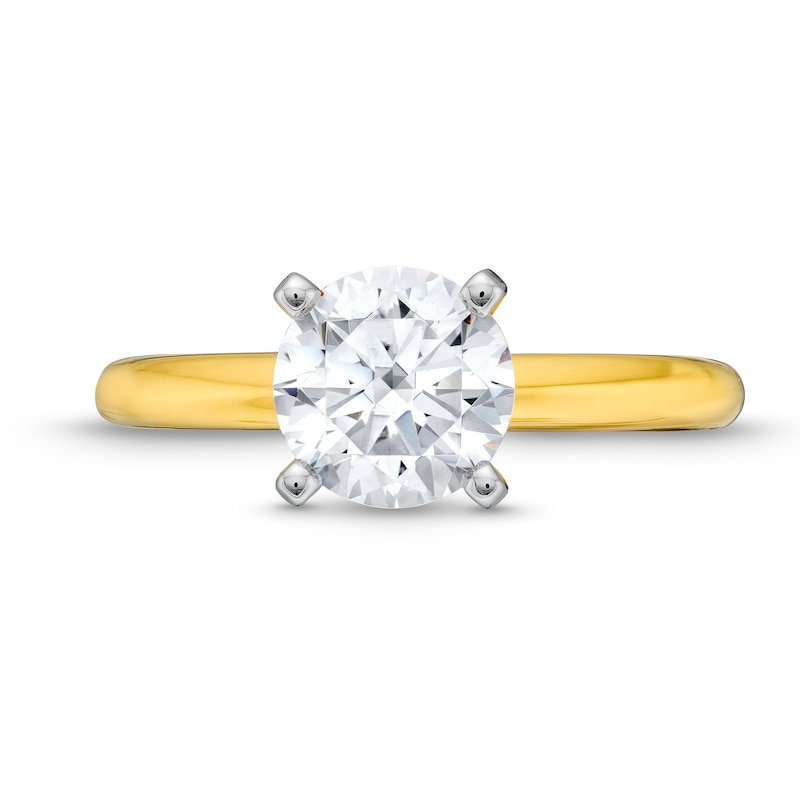 Main Image 4 of 1-1/2 CT. Certified Lab-Grown Diamond Solitaire Engagement Ring in 14K Gold (I/SI2)