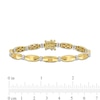 Thumbnail Image 2 of Eternally Bonded 1/4 CT. T.W. Diamond Collar Tie Bar Line Bracelet in 14K Gold - 7.25"
