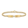 Thumbnail Image 1 of Eternally Bonded 1/20 CT. T.W. Diamond Collar Tie Bar Bracelet in 14K Gold - 7.25"
