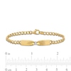 Thumbnail Image 2 of Eternally Bonded 1/20 CT. T.W. Diamond Collar Tie Bar Bracelet in 14K Gold - 7.25"
