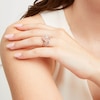 Thumbnail Image 2 of 1 CT. T.W. Cushion Multi-Diamond Triple Row Split Shank Bridal Set in 10K Rose Gold