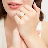 Thumbnail Image 2 of 2 CT. T.W. Cushion Multi-Diamond Frame Split Shank Vintage-Style Bridal Set in 10K Gold