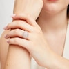 Thumbnail Image 2 of 2 CT. T.W. Cushion Multi-Diamond Frame Split Shank Vintage-Style Bridal Set in 10K Rose Gold