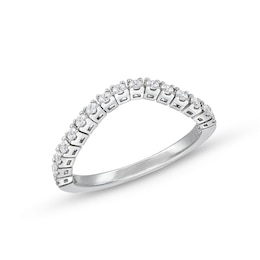 1/3 CT. T.W. Diamond Flexible Contour Band in 14K White Gold
