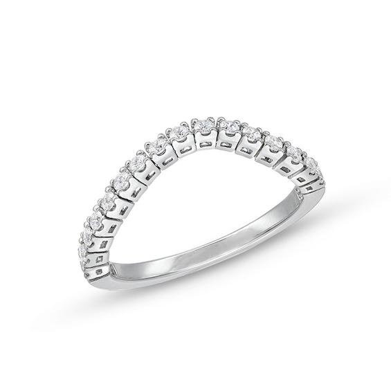 1/3 CT. T.w. Diamond Flexible Contour Band in 14K White Gold