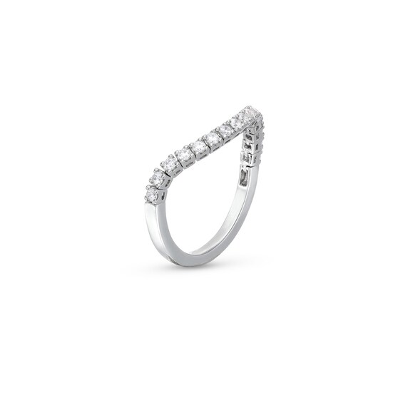 1/3 CT. T.w. Diamond Flexible Contour Band in 14K White Gold