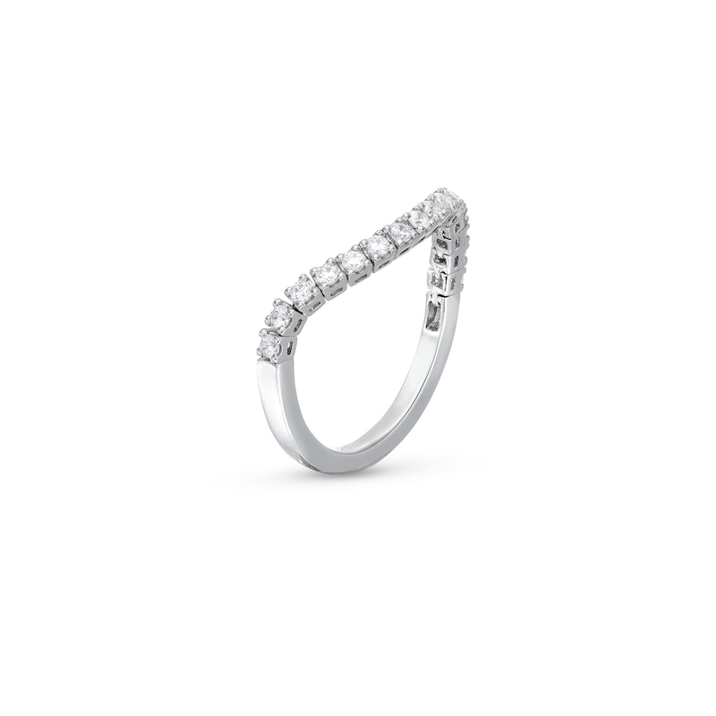 Main Image 3 of 1/3 CT. T.W. Diamond Flexible Contour Band in 14K White Gold