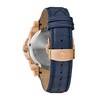 Thumbnail Image 3 of Men's Bulova Icon Marc Anthony Rainbow Crystal Accent Blue Strap Watch with White Dial (Model: 98J126)