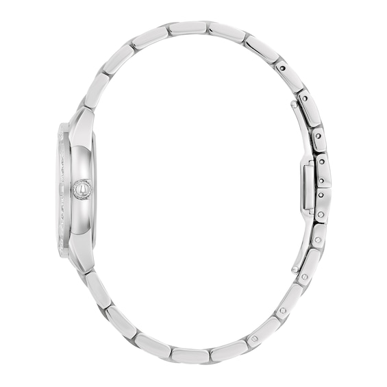 Ladies' Bulova Sutton 1/20 CT. T.w. Diamond Watch with Mother-of-Pearl Dial (Model: 96R253)