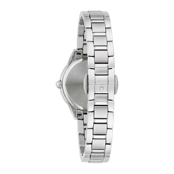 Ladies' Bulova Sutton 1/20 CT. T.w. Diamond Watch with Mother-of-Pearl Dial (Model: 96R253)