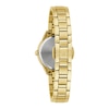 Thumbnail Image 2 of Ladies' Bulova Sutton 1/20 CT. T.W. Diamond Gold-Tone Watch with Mother-of-Pearl Dial (Model: 98R297)