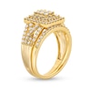 Thumbnail Image 3 of 1 CT. T.W. Rectangle Multi-Diamond Twist Split Shank Bridal Set in 10K Gold
