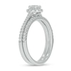 Thumbnail Image 2 of 3/4 CT. T.W. Diamond Frame Hidden Infinity Bridal Set in 10K White Gold