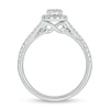 Thumbnail Image 4 of 3/4 CT. T.W. Diamond Frame Hidden Infinity Bridal Set in 10K White Gold
