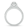 Thumbnail Image 3 of 3/4 CT. T.W. Diamond Cushion Frame Hidden Infinity Bridal Set in 10K White Gold