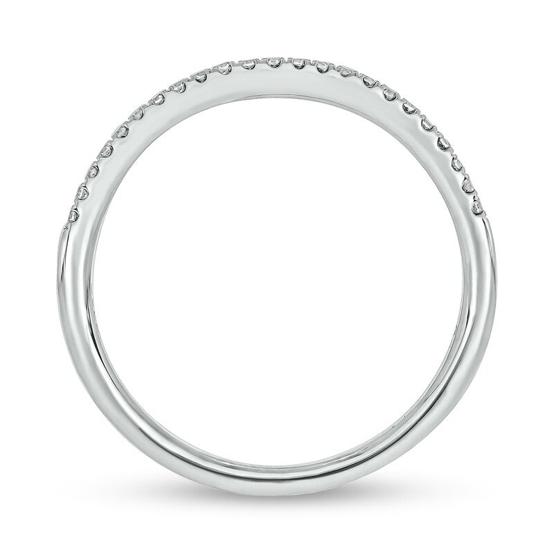 Main Image 5 of 3/4 CT. T.W. Diamond Cushion Frame Hidden Infinity Bridal Set in 10K White Gold