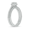 Thumbnail Image 2 of 3/4 CT. T.W. Diamond Frame Hidden Infinity Bridal Set in 10K White Gold