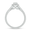 Thumbnail Image 4 of 3/4 CT. T.W. Diamond Frame Hidden Infinity Bridal Set in 10K White Gold