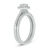 Thumbnail Image 2 of 3/4 CT. T.W. Diamond Cushion Frame Hidden Infinity Bridal Set in 10K White Gold