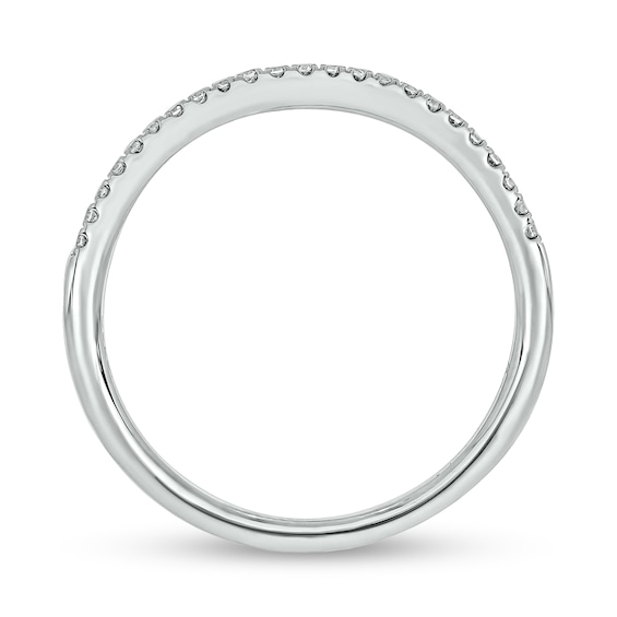 3/4 CT. T.w. Diamond Cushion Frame Hidden Infinity Bridal Set in 10K White Gold