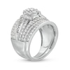 Thumbnail Image 3 of 1-3/4 CT. T.W. Multi-Diamond Multi-Row Bridal Set in 10K White Gold