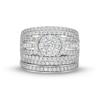 Thumbnail Image 4 of 1-3/4 CT. T.W. Multi-Diamond Multi-Row Bridal Set in 10K White Gold