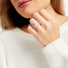 Thumbnail Image 2 of 1-1/4 CT. T.W. Pear Multi-Diamond Teardrop Bow-Tie Bridal Set in 10K Rose Gold