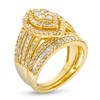 Thumbnail Image 3 of 1-3/4 CT. T.W. Marquise Multi-Diamond Vintage-Style Bridal Set in 10K Gold